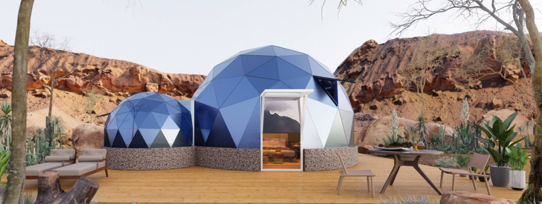 安化县球形智能光伏玻璃星空房